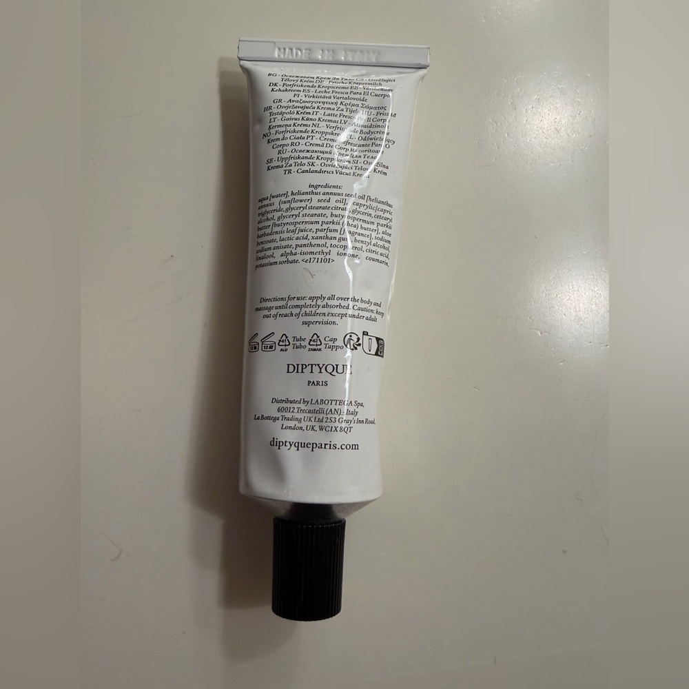 Diptyque Philosykos Fresh Body Lotion in White Travel Tube 50 ml - Picture 2 of 3